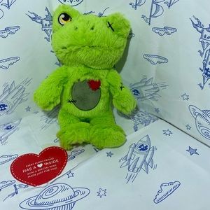 Build a Bear Zombie Green Frog Mini
